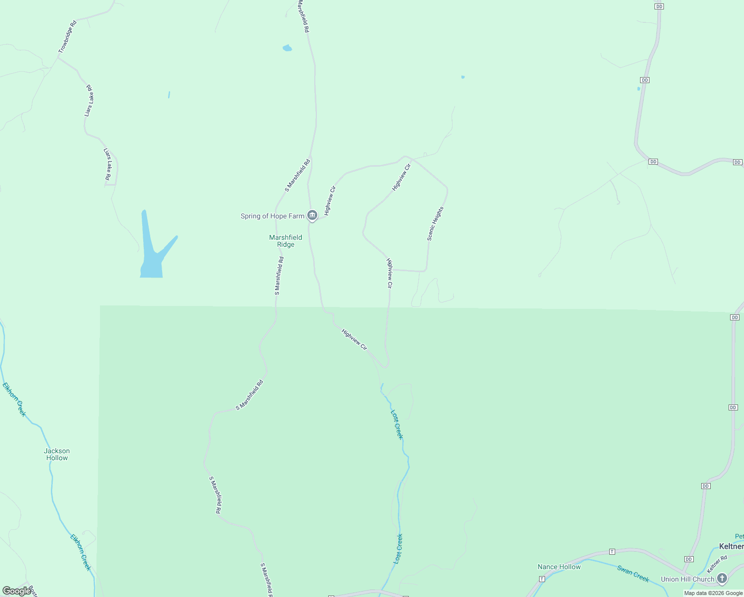 map of restaurants, bars, coffee shops, grocery stores, and more near 1660 Highview Circle in Bruner