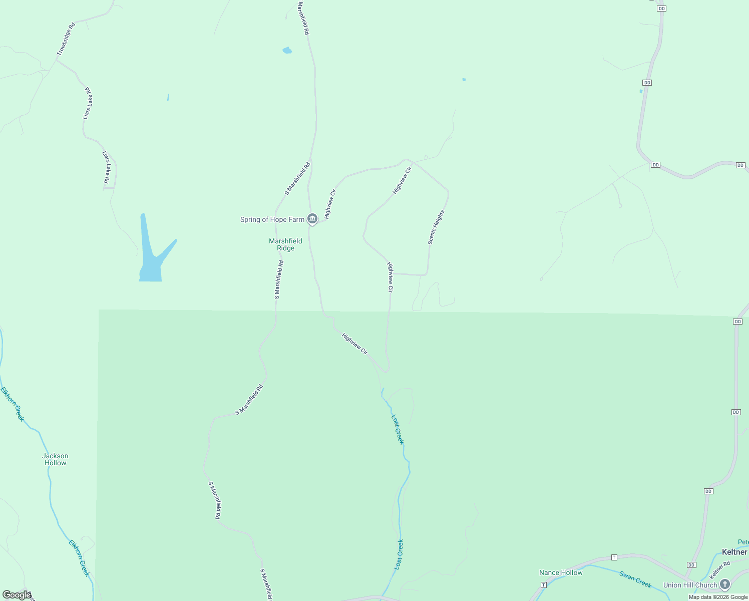 map of restaurants, bars, coffee shops, grocery stores, and more near 1660 Highview Circle in Bruner