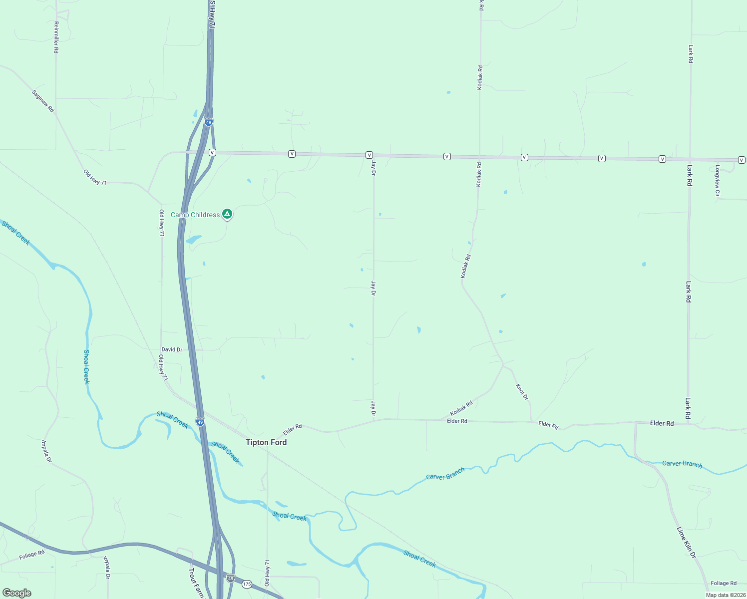 map of restaurants, bars, coffee shops, grocery stores, and more near 5615 Jay Dr in Diamond