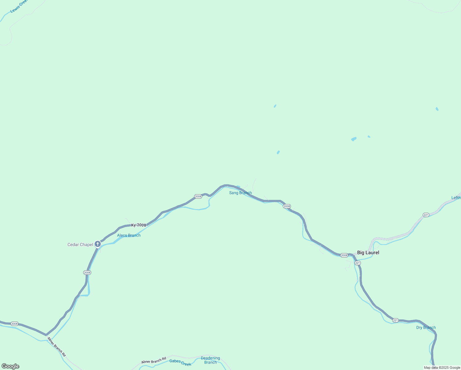 map of restaurants, bars, coffee shops, grocery stores, and more near Cr-1046 in Harlan County