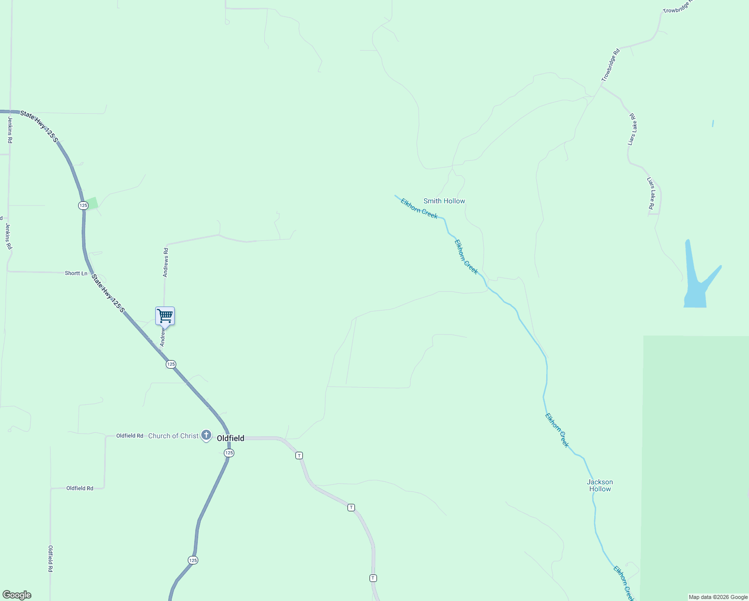 map of restaurants, bars, coffee shops, grocery stores, and more near 937 Clayton Hollow Road in Oldfield