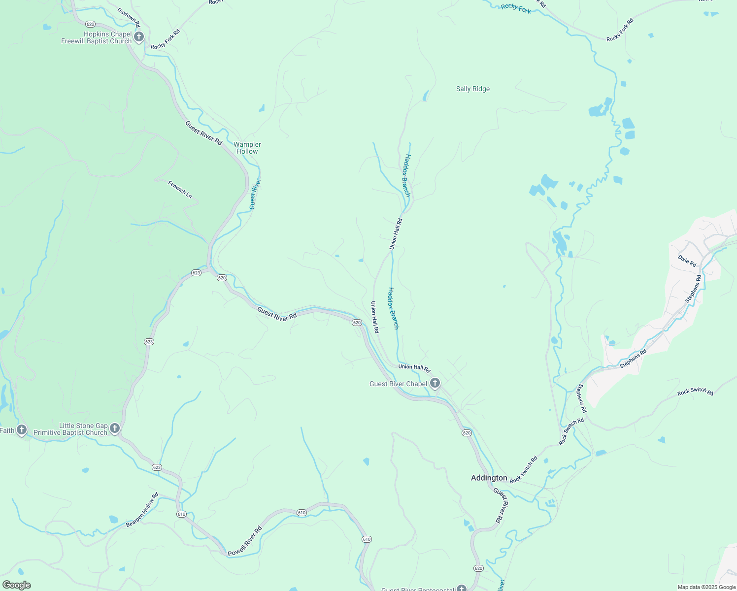 map of restaurants, bars, coffee shops, grocery stores, and more near 6536 Gardner Heights Road in Norton