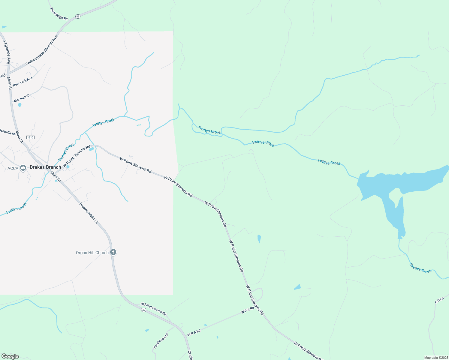 map of restaurants, bars, coffee shops, grocery stores, and more near Harmony Hill Lane in Charlotte County