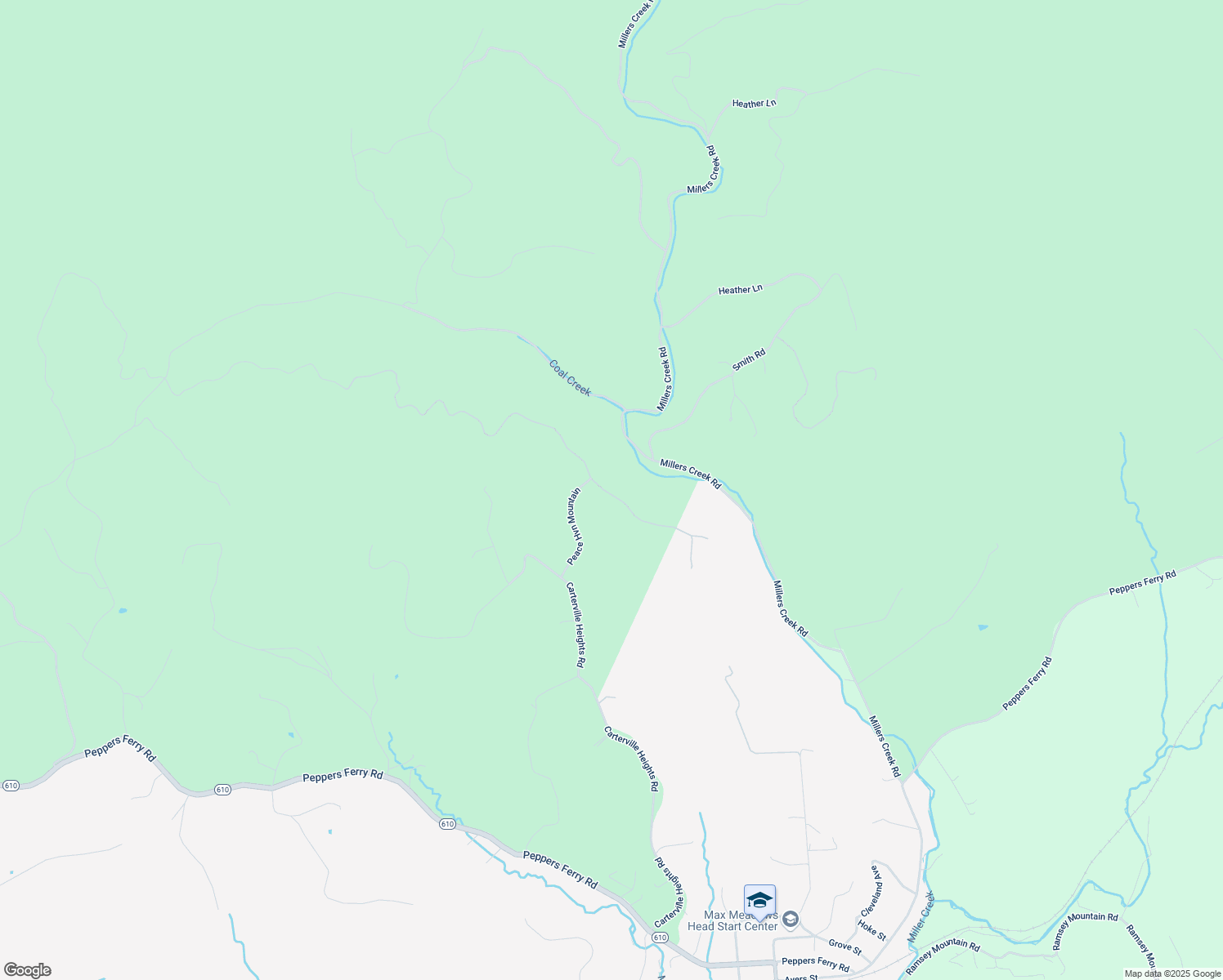 map of restaurants, bars, coffee shops, grocery stores, and more near 305 Wildlife Drive in Wytheville