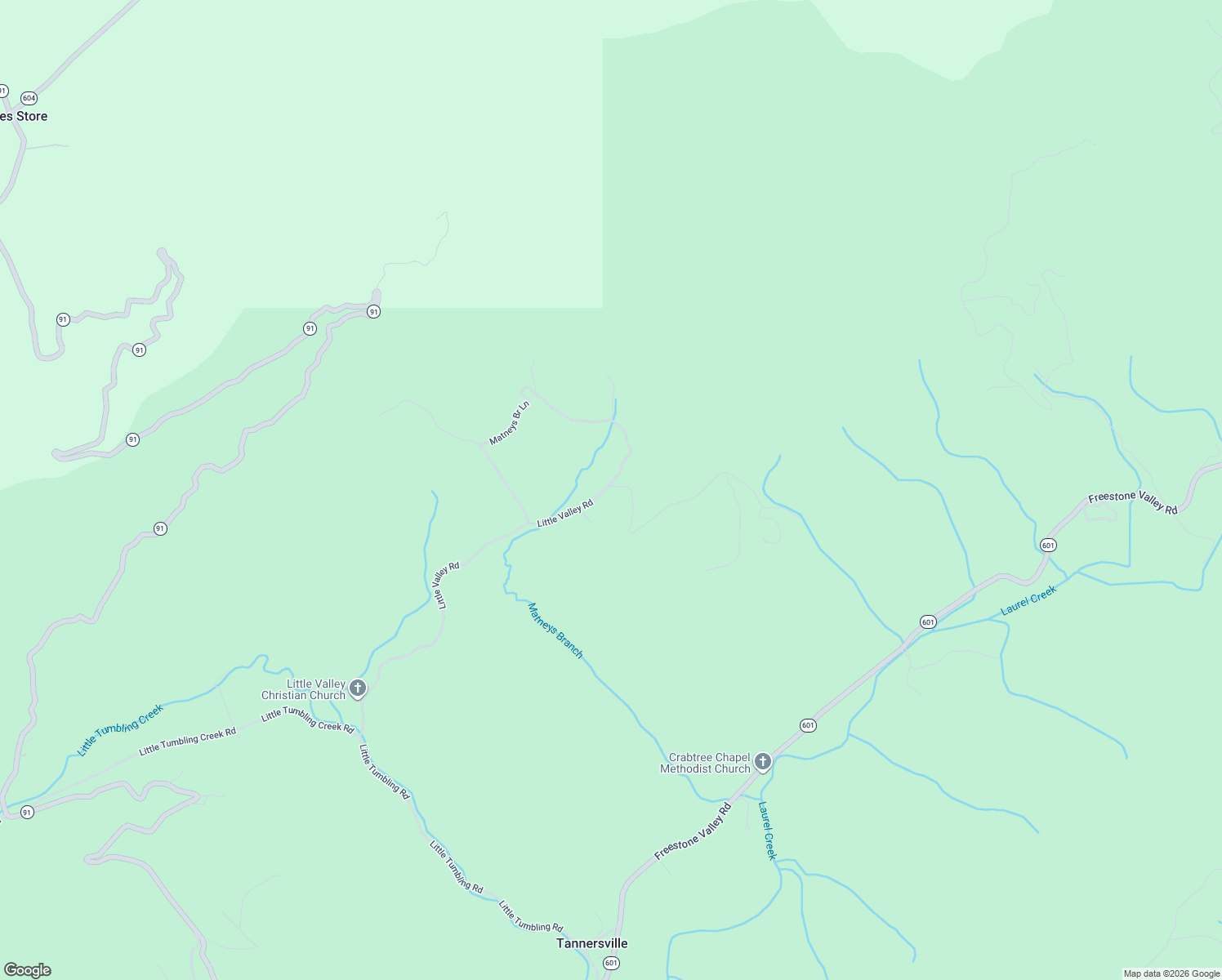 map of restaurants, bars, coffee shops, grocery stores, and more near 600 Little Valley Road in Tannersville
