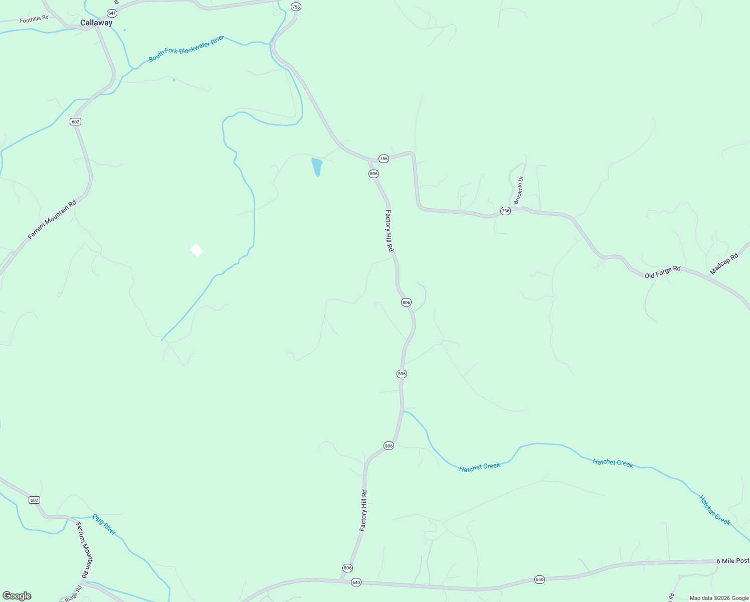 map of restaurants, bars, coffee shops, grocery stores, and more near 1167 Factory Hill Road in Callaway