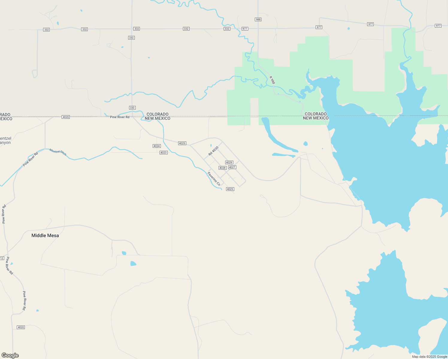 map of restaurants, bars, coffee shops, grocery stores, and more near 95 County Road 4025 in Navajo Dam