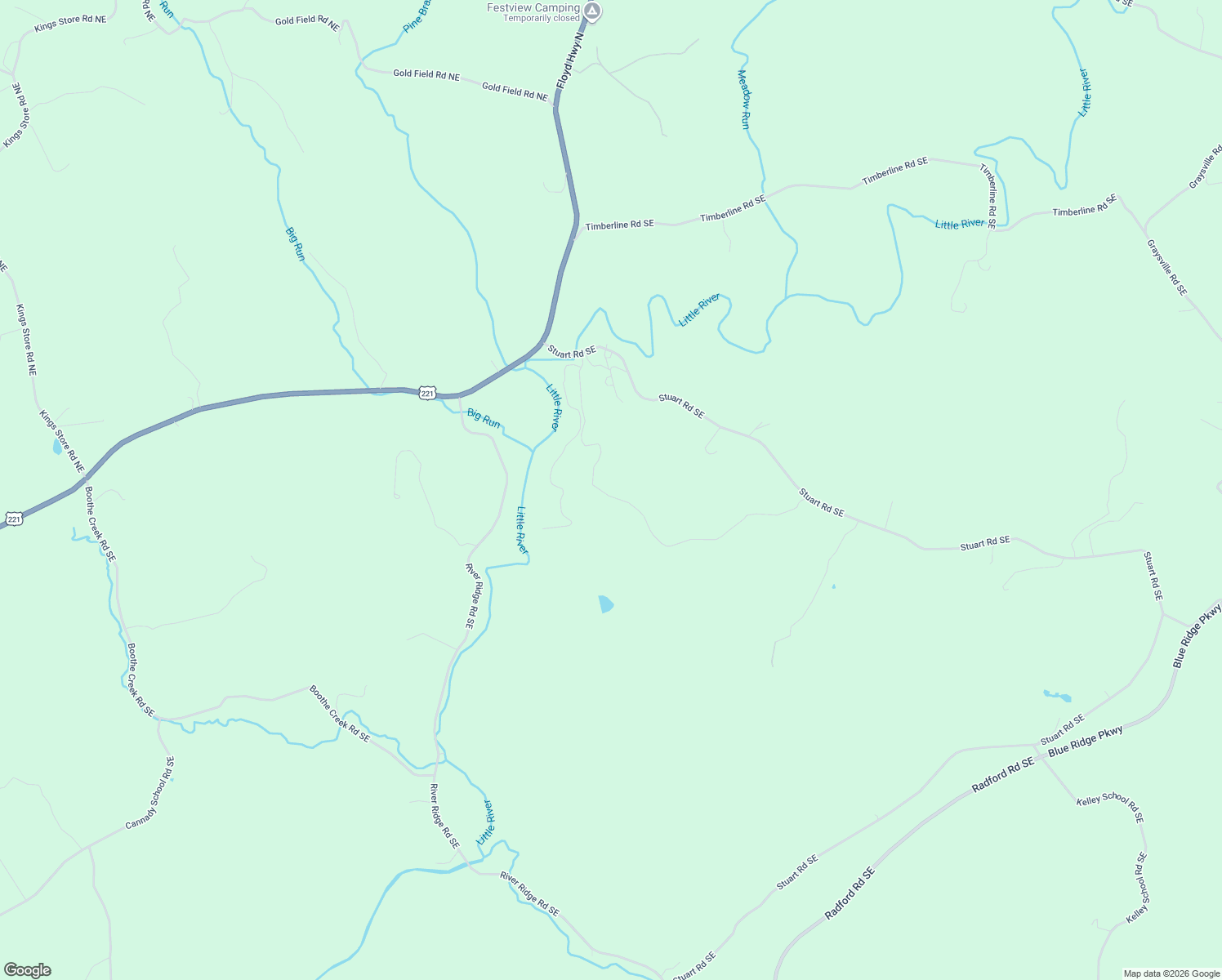 map of restaurants, bars, coffee shops, grocery stores, and more near 162 Stuart Road Southeast in Copper Hill