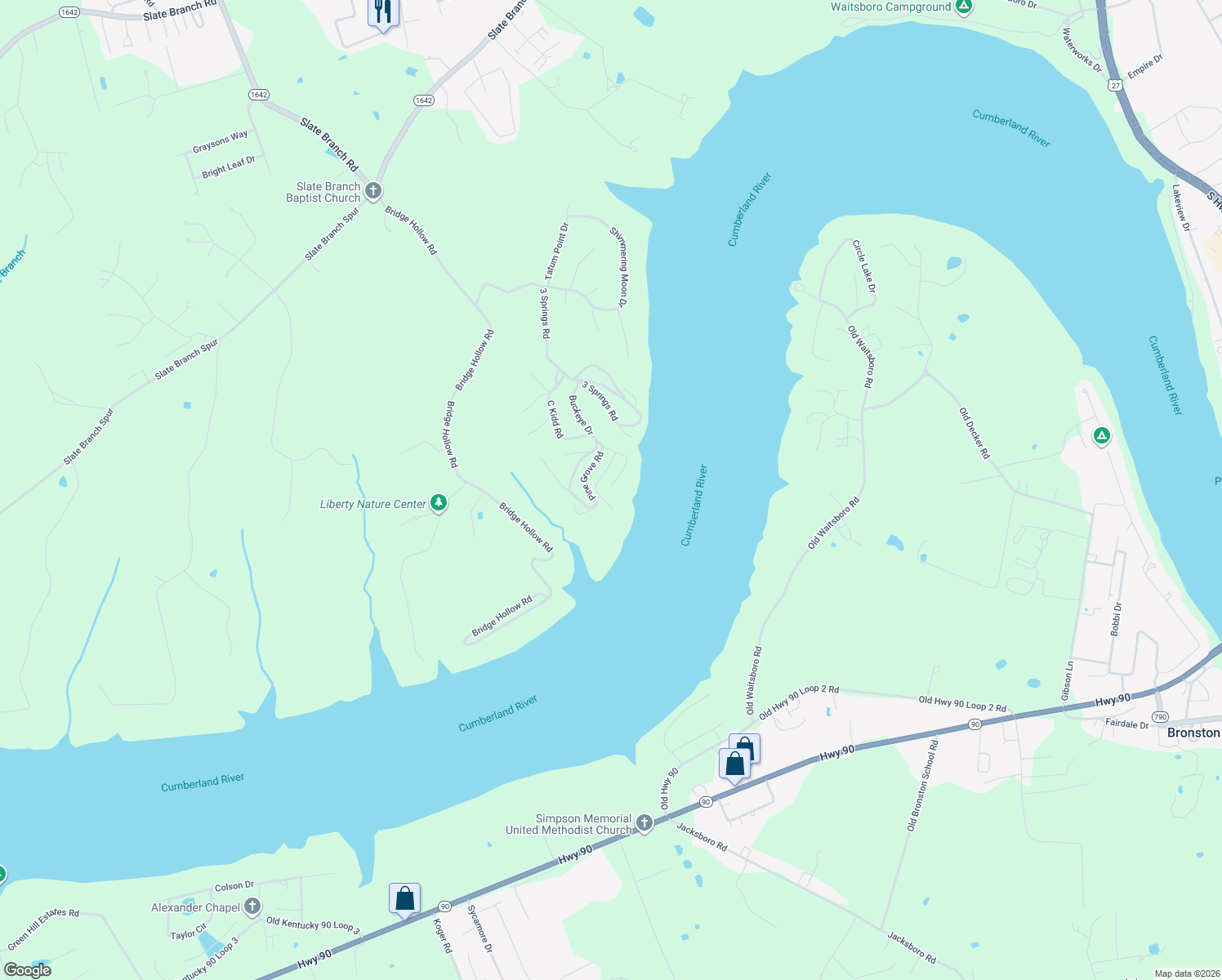 map of restaurants, bars, coffee shops, grocery stores, and more near 405 Buckeye Drive in Somerset
