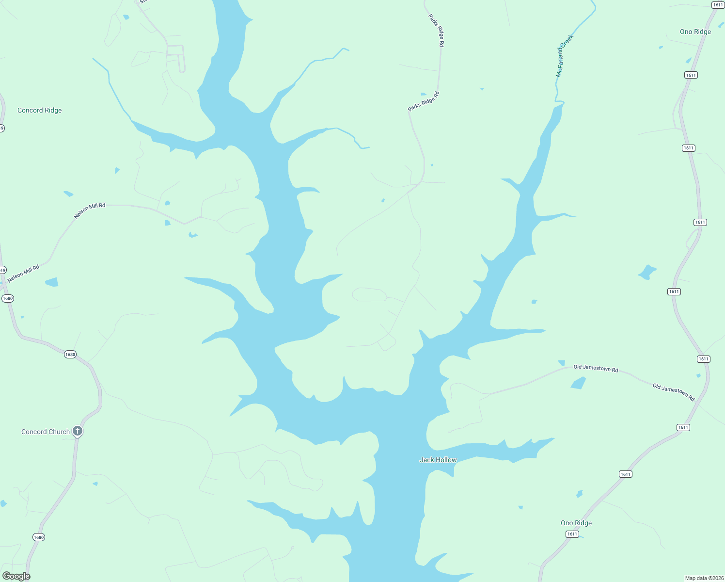 map of restaurants, bars, coffee shops, grocery stores, and more near 99 Cascade Lane in Jamestown