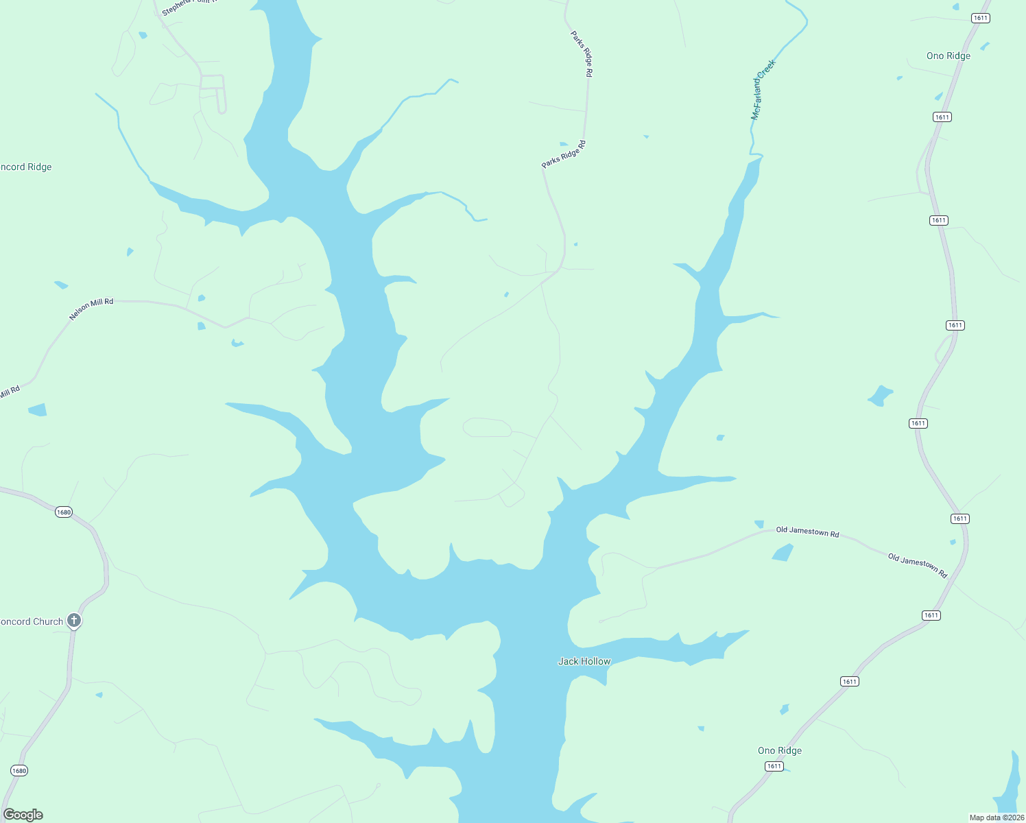 map of restaurants, bars, coffee shops, grocery stores, and more near 99 Cascade Lane in Jamestown