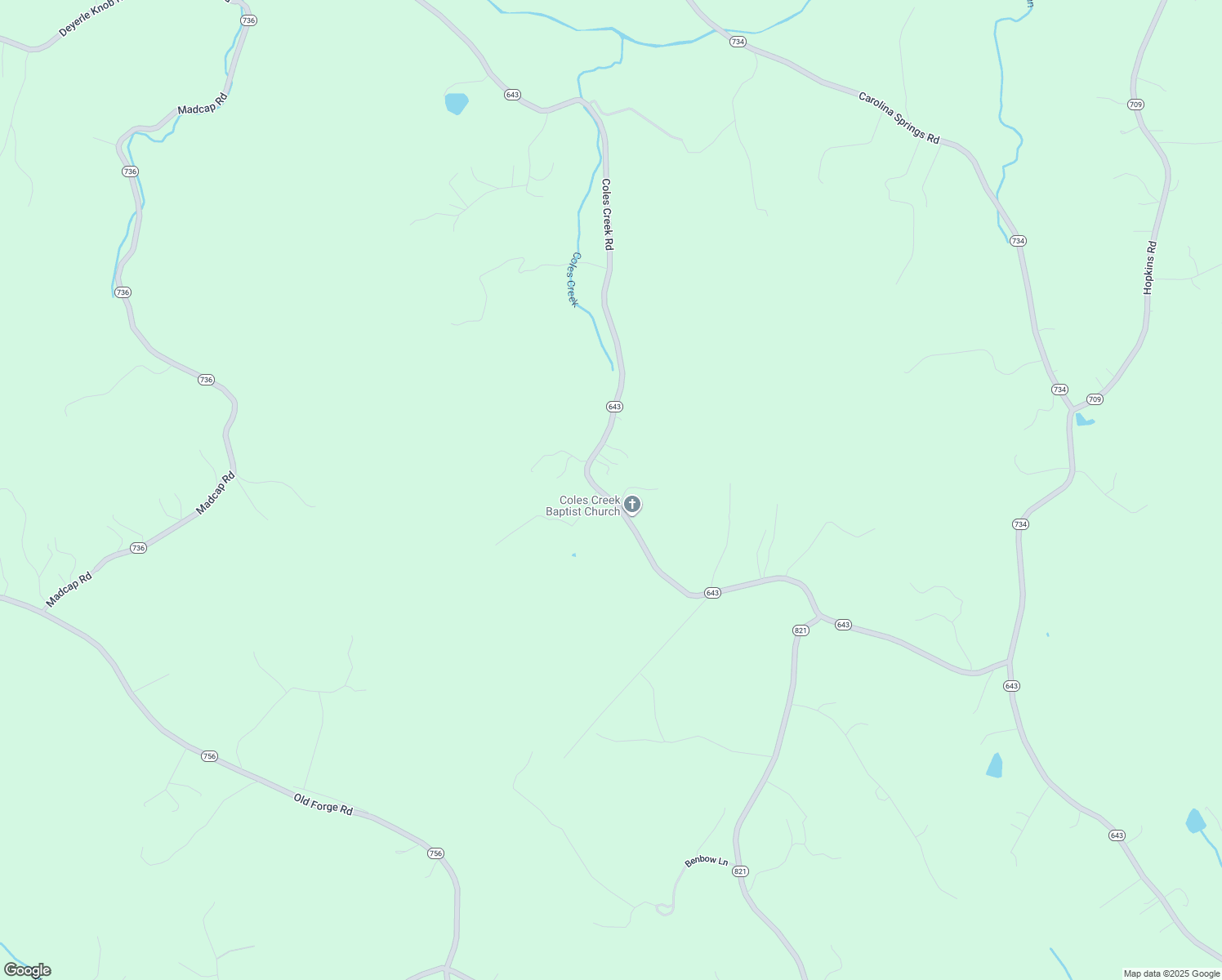map of restaurants, bars, coffee shops, grocery stores, and more near 2049 Coles Creek Road in Rocky Mount