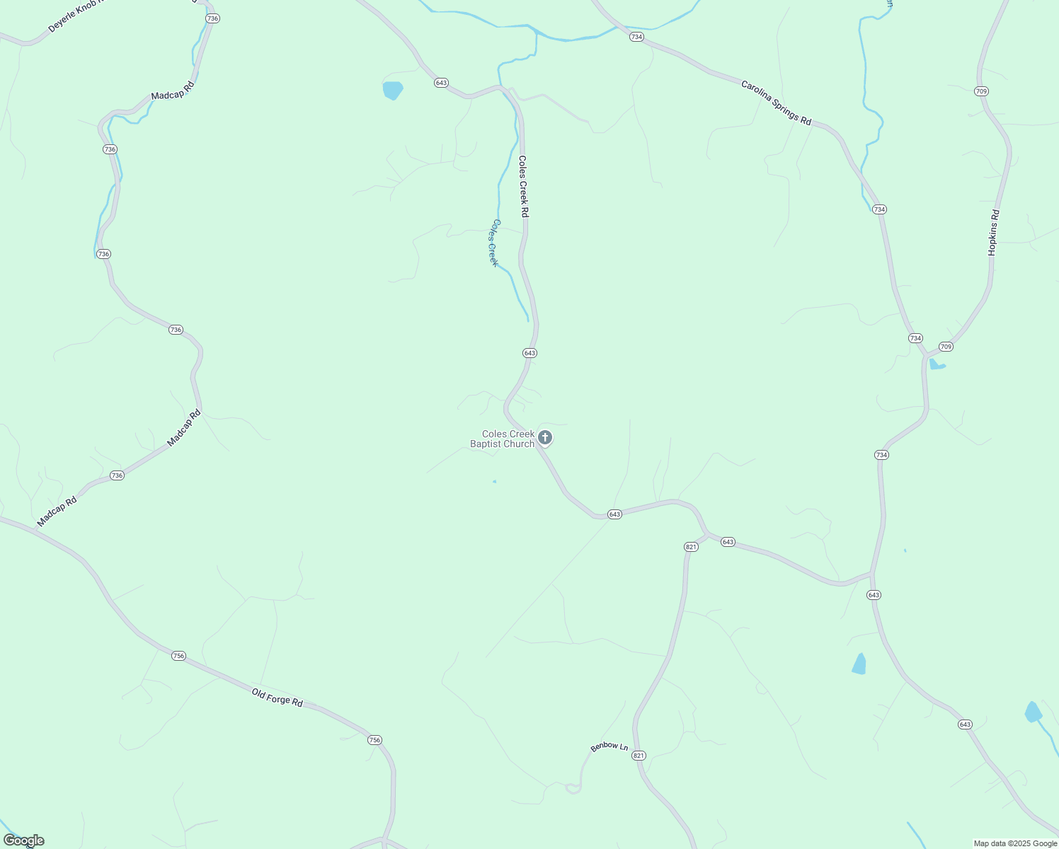 map of restaurants, bars, coffee shops, grocery stores, and more near 2049 Coles Creek Road in Rocky Mount