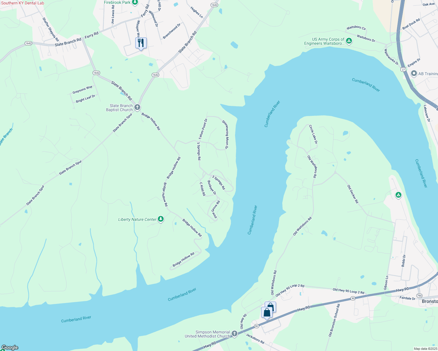 map of restaurants, bars, coffee shops, grocery stores, and more near 634 3 Springs Road in Somerset