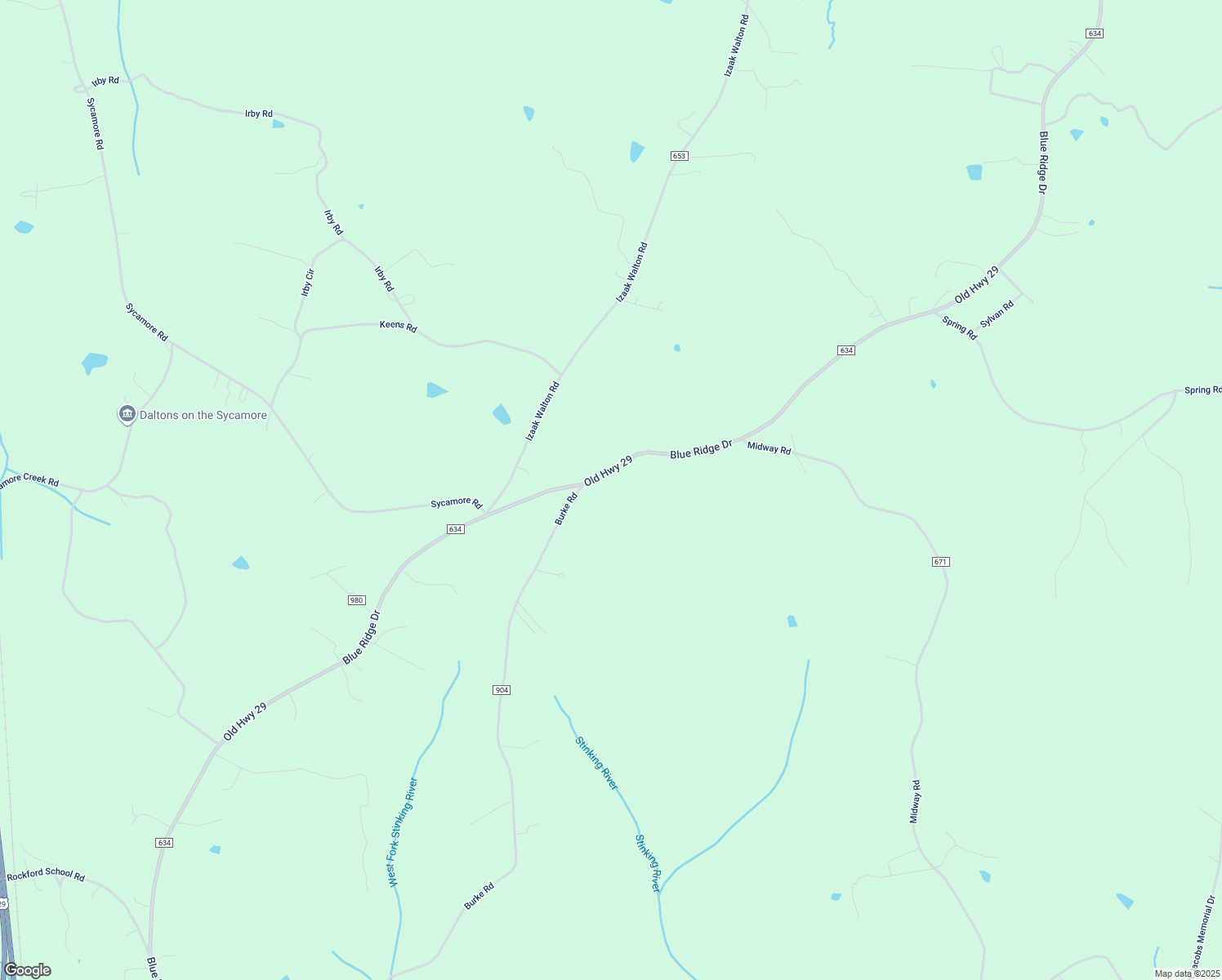 map of restaurants, bars, coffee shops, grocery stores, and more near 4184 Blue Ridge Drive in Gretna