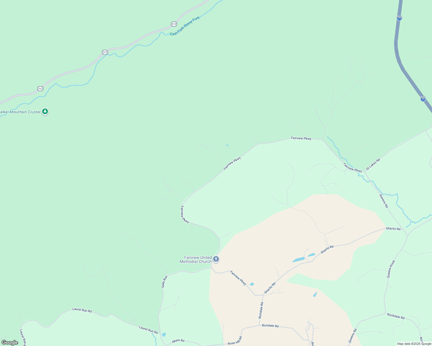 map of restaurants, bars, coffee shops, grocery stores, and more near 3391-3569 Fairview Parkway in Wytheville