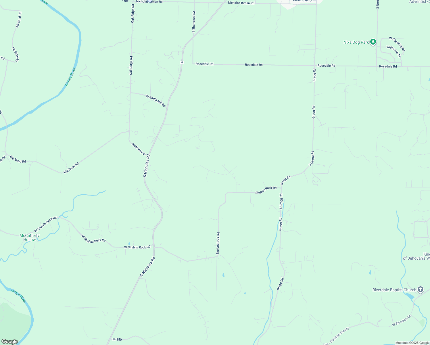 map of restaurants, bars, coffee shops, grocery stores, and more near 1345 West Payton Place in Nixa
