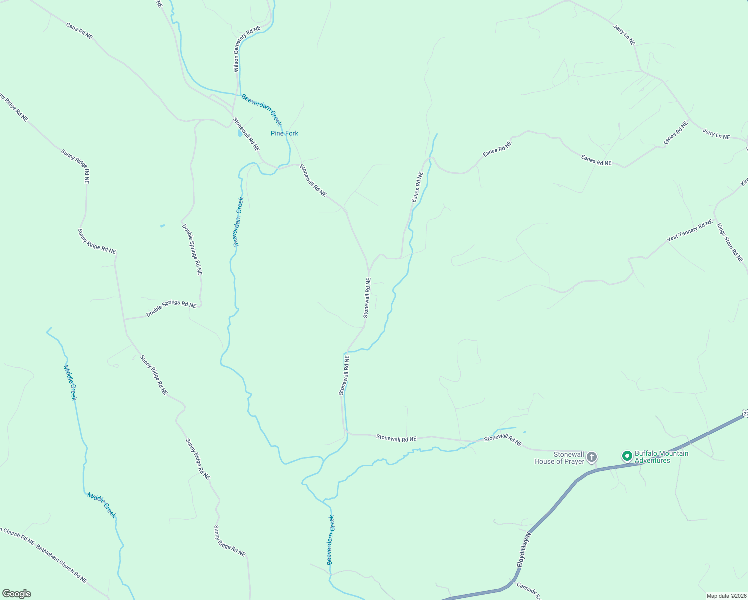 map of restaurants, bars, coffee shops, grocery stores, and more near 1159 Stonewall Road Northeast in Check