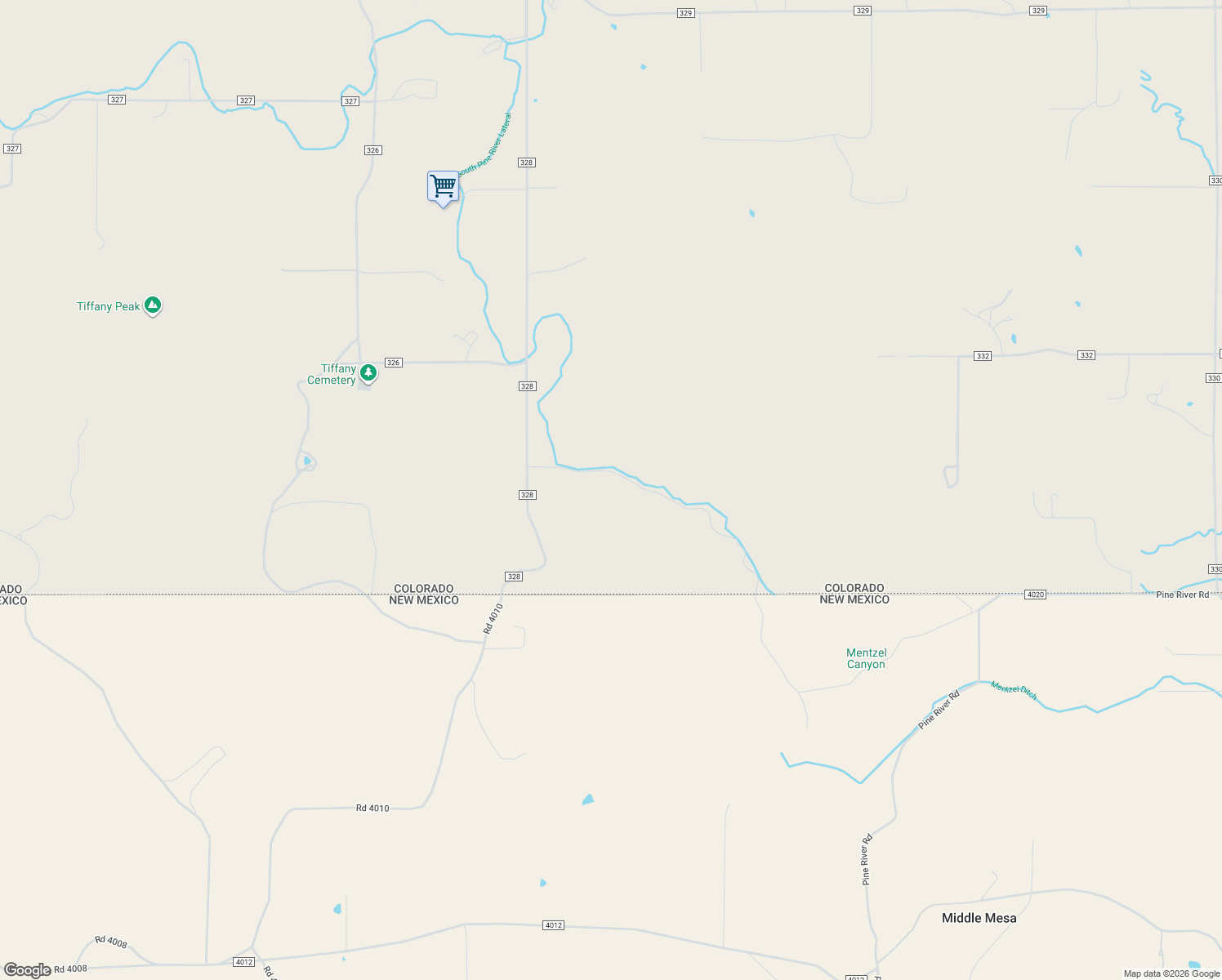 map of restaurants, bars, coffee shops, grocery stores, and more near 298 Buena Vista Drive in Ignacio