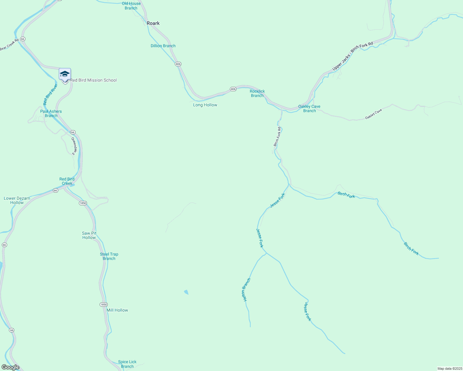 map of restaurants, bars, coffee shops, grocery stores, and more near in Roark