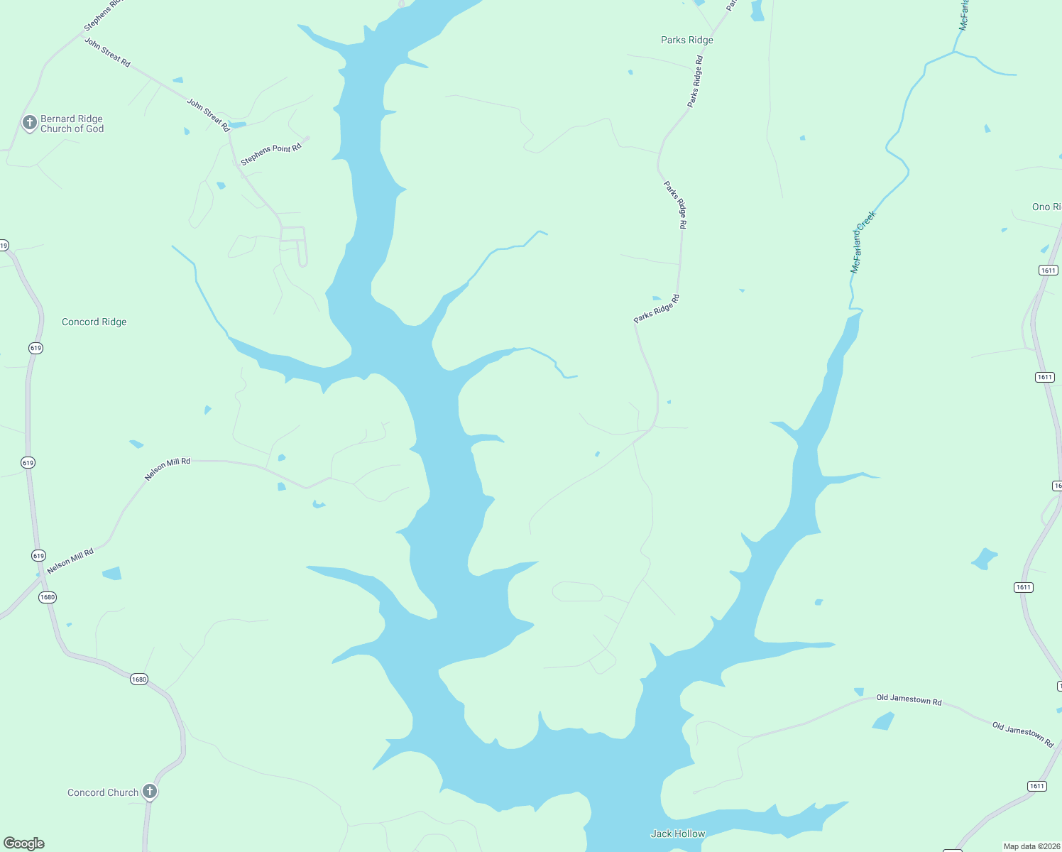 map of restaurants, bars, coffee shops, grocery stores, and more near in Jamestown