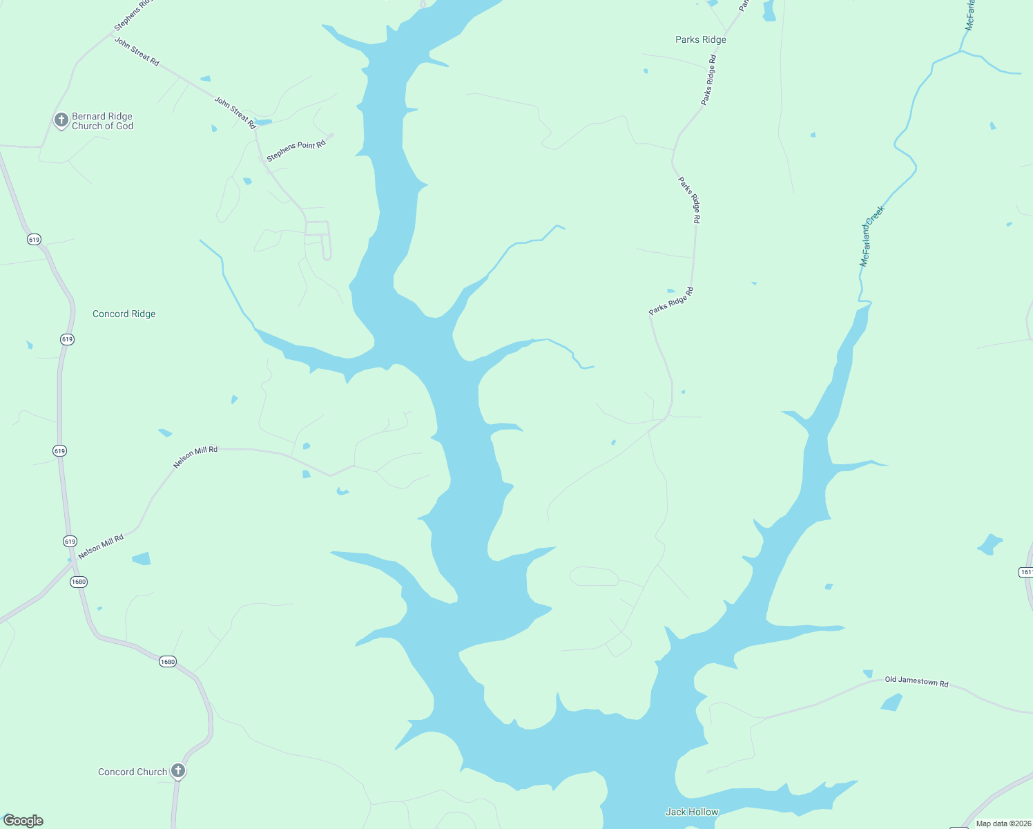 map of restaurants, bars, coffee shops, grocery stores, and more near in Jamestown