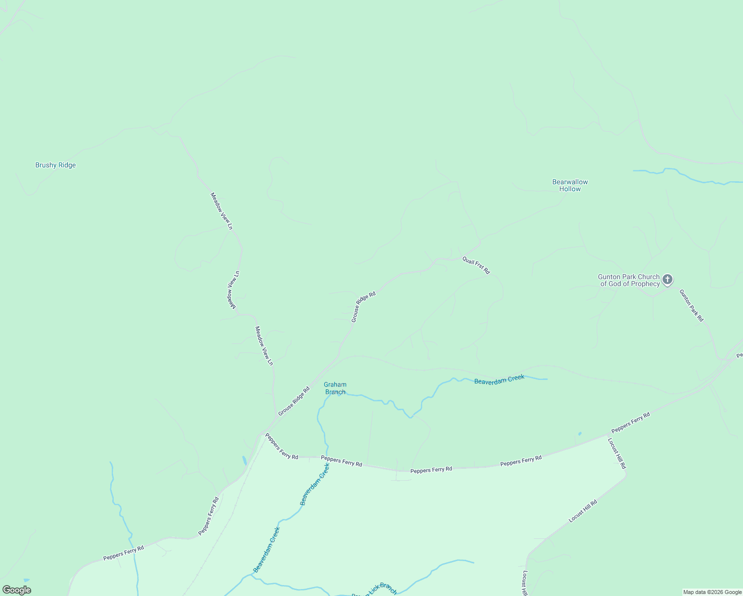 map of restaurants, bars, coffee shops, grocery stores, and more near 500 Grouse Ridge Road in Max Meadows