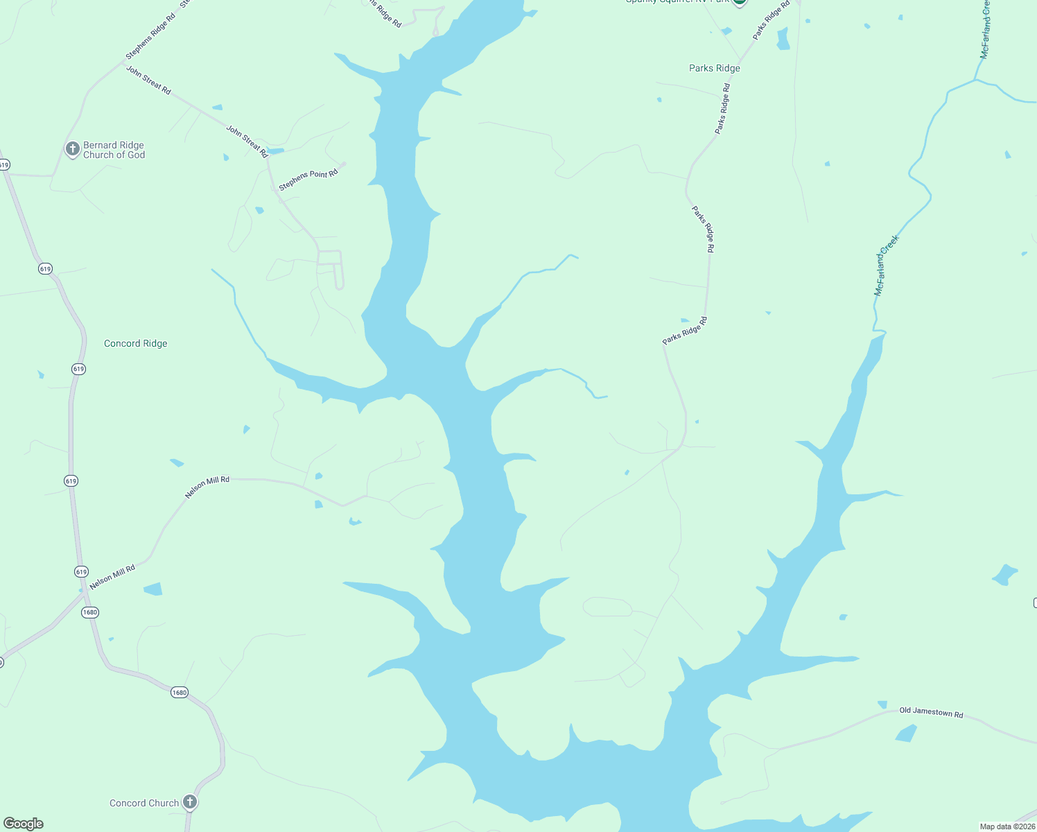 map of restaurants, bars, coffee shops, grocery stores, and more near in Jamestown