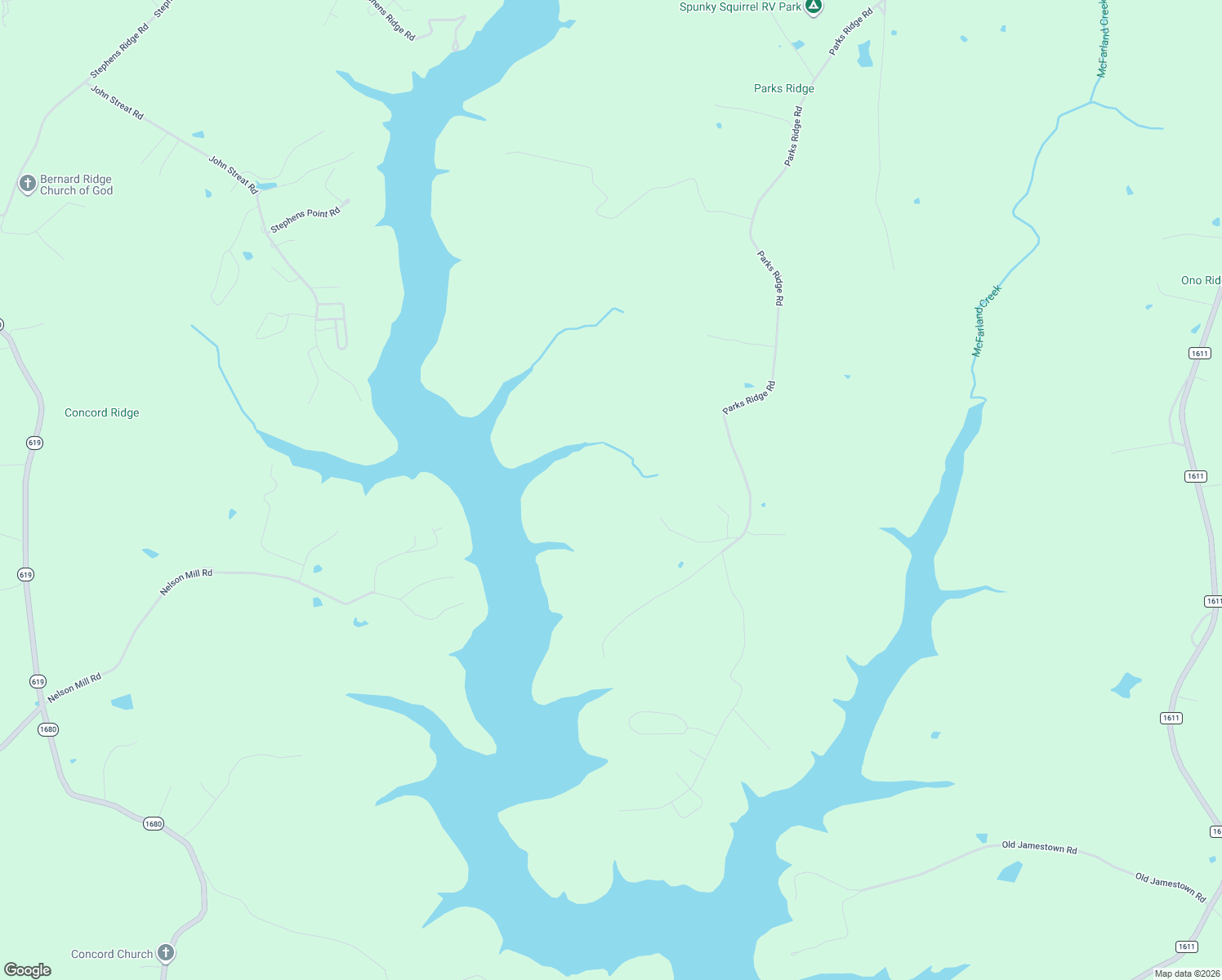 map of restaurants, bars, coffee shops, grocery stores, and more near Dockery Road in Russell Springs