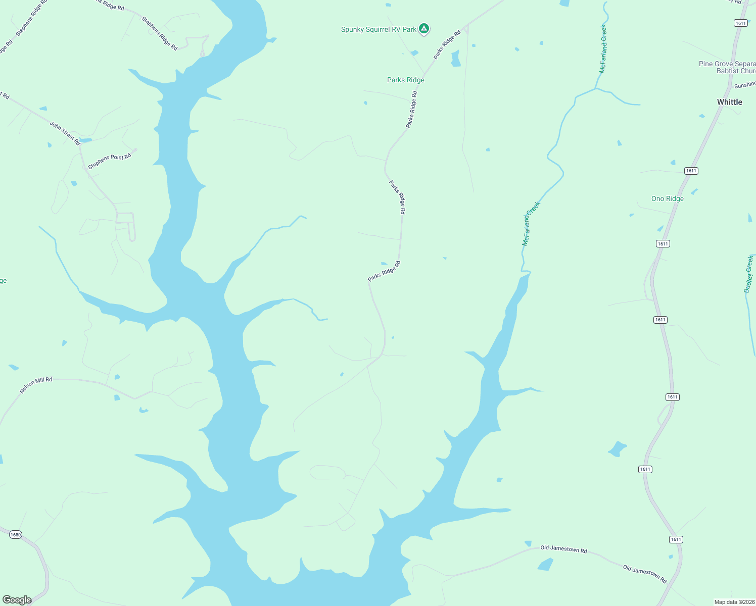 map of restaurants, bars, coffee shops, grocery stores, and more near Parks Ridge Road in Russell Springs