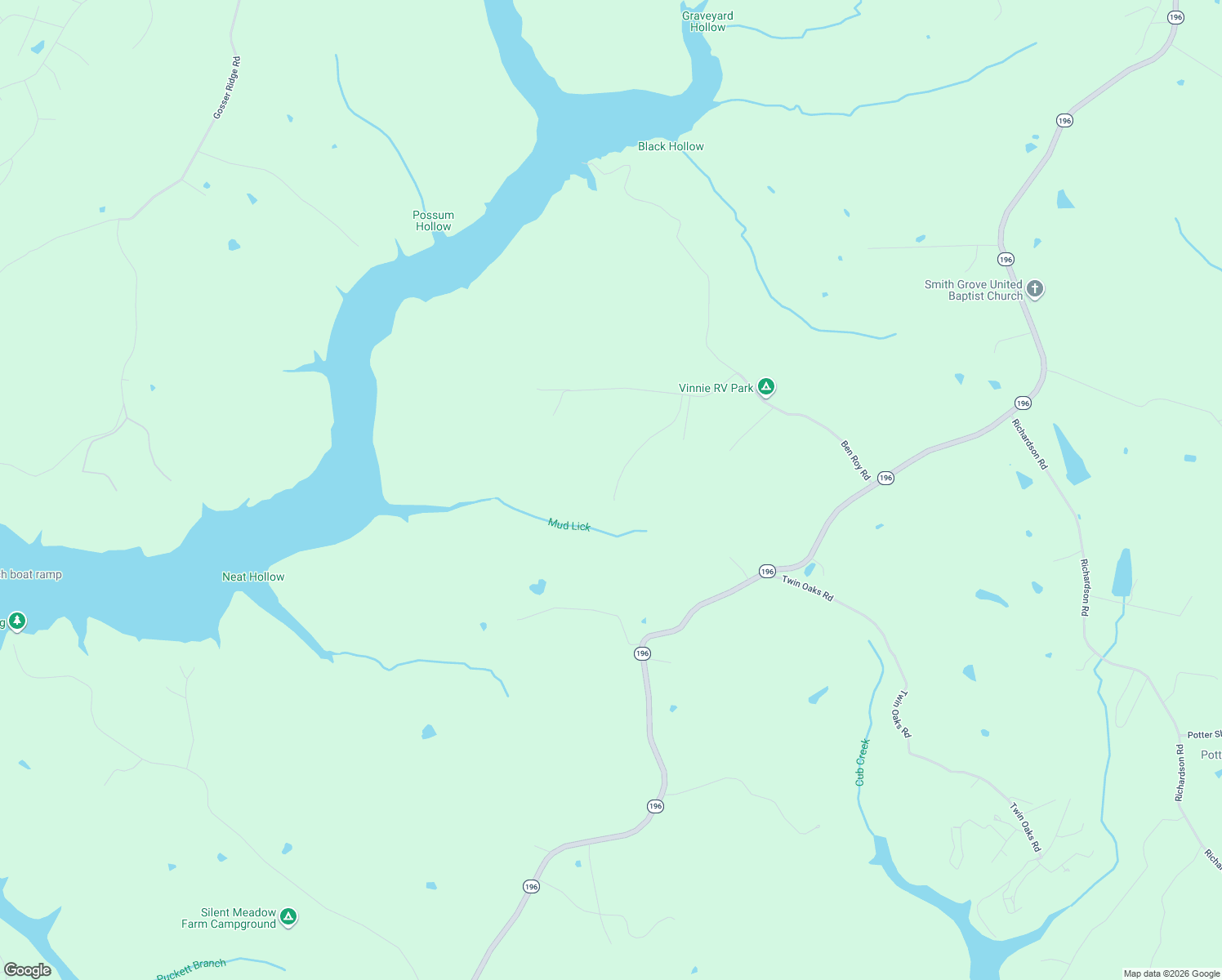 map of restaurants, bars, coffee shops, grocery stores, and more near 318 Spring Branch Hollow Road in Cains Store