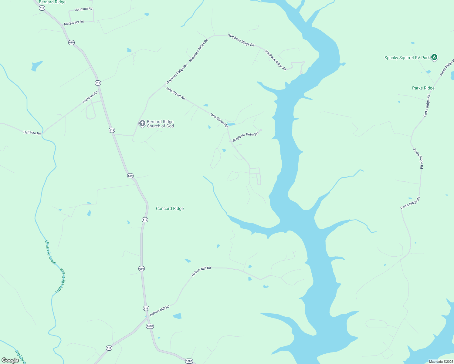 map of restaurants, bars, coffee shops, grocery stores, and more near Sunrise Landing Road in Russell Springs