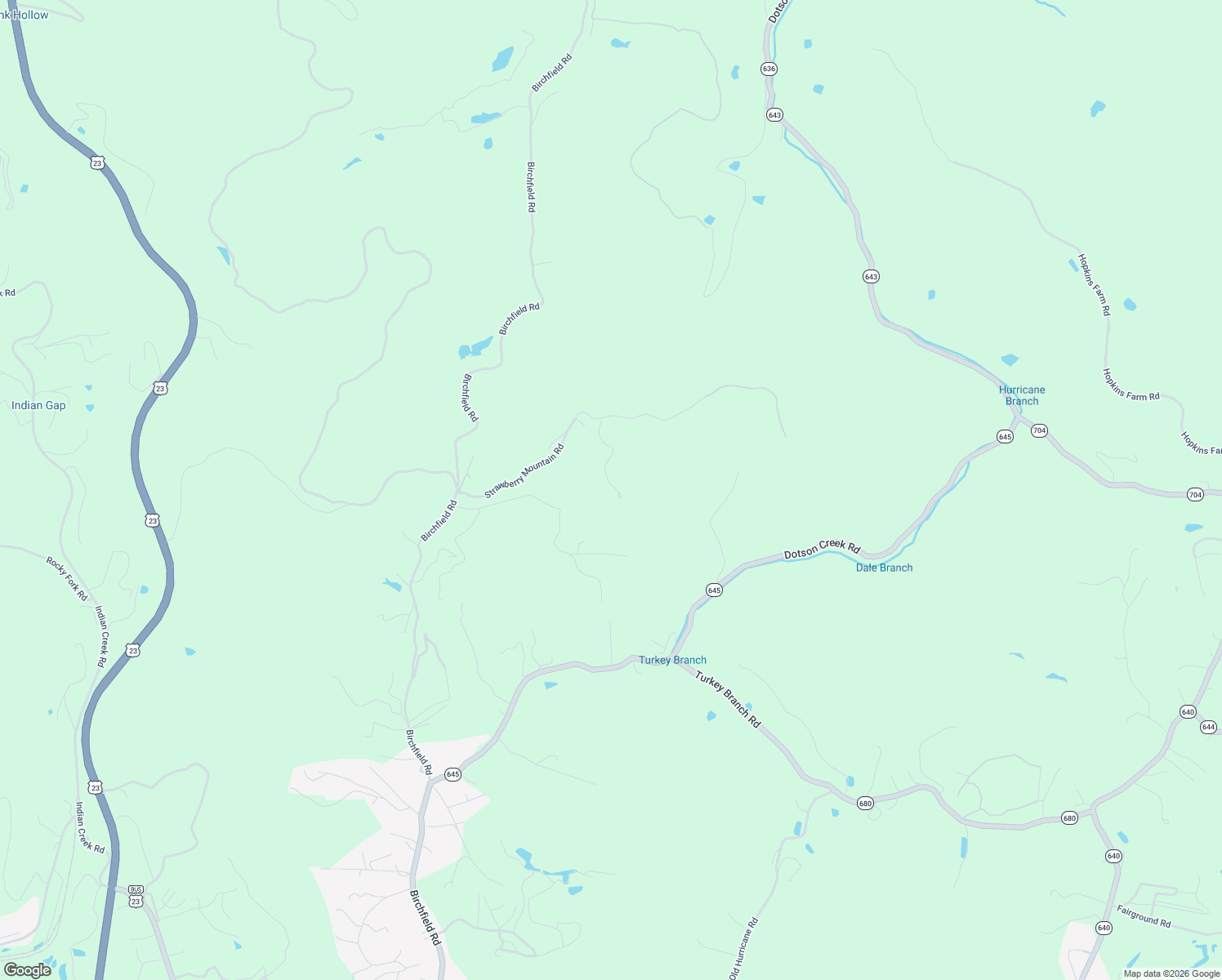 map of restaurants, bars, coffee shops, grocery stores, and more near 7416 Strawberry Mountain Road in Wise