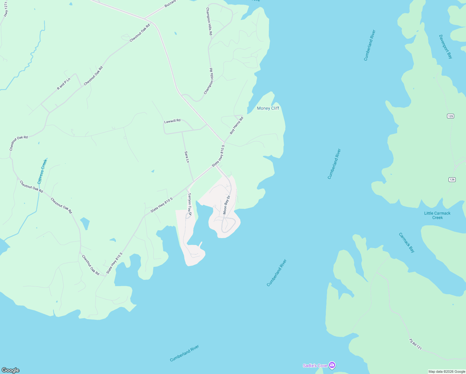 map of restaurants, bars, coffee shops, grocery stores, and more near 259-267 Carter Road in Kuttawa