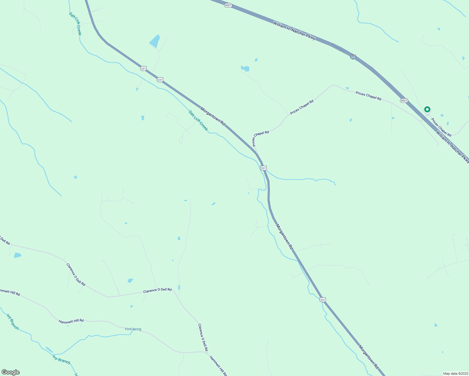 map of restaurants, bars, coffee shops, grocery stores, and more near 7753 Morgantown Road in Bowling Green