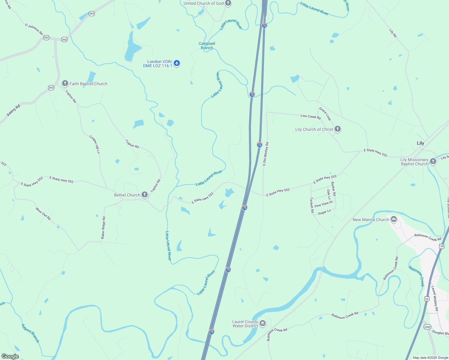 map of restaurants, bars, coffee shops, grocery stores, and more near 2340 East State Highway 552 in Keavy