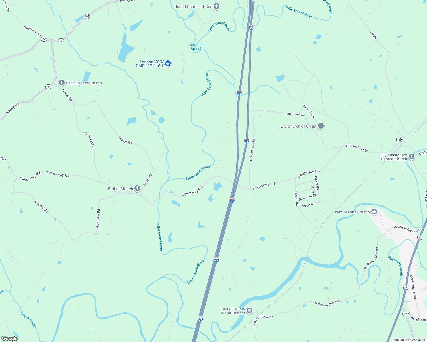 map of restaurants, bars, coffee shops, grocery stores, and more near 2340 East State Highway 552 in Keavy