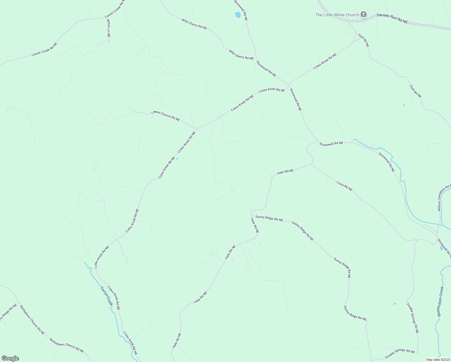 map of restaurants, bars, coffee shops, grocery stores, and more near 292 Ridge Road Northeast in Check