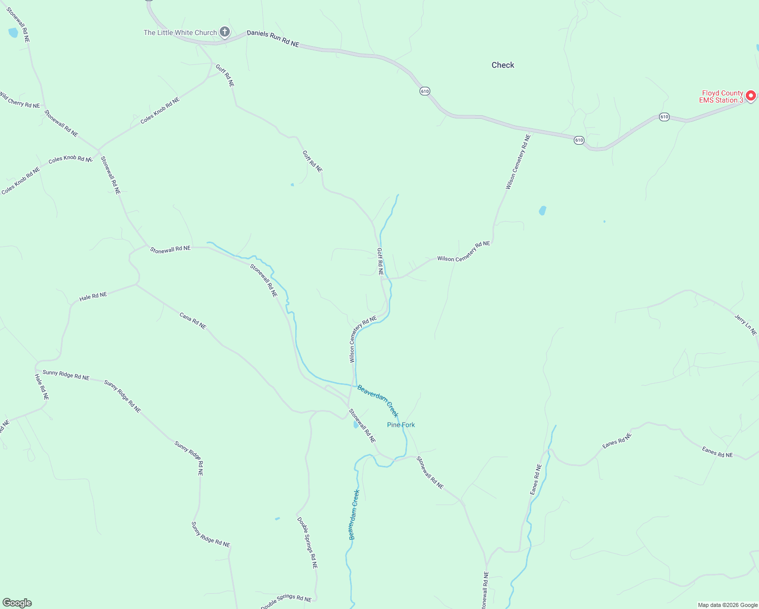 map of restaurants, bars, coffee shops, grocery stores, and more near 183 Smith Farm Road Northeast in Check