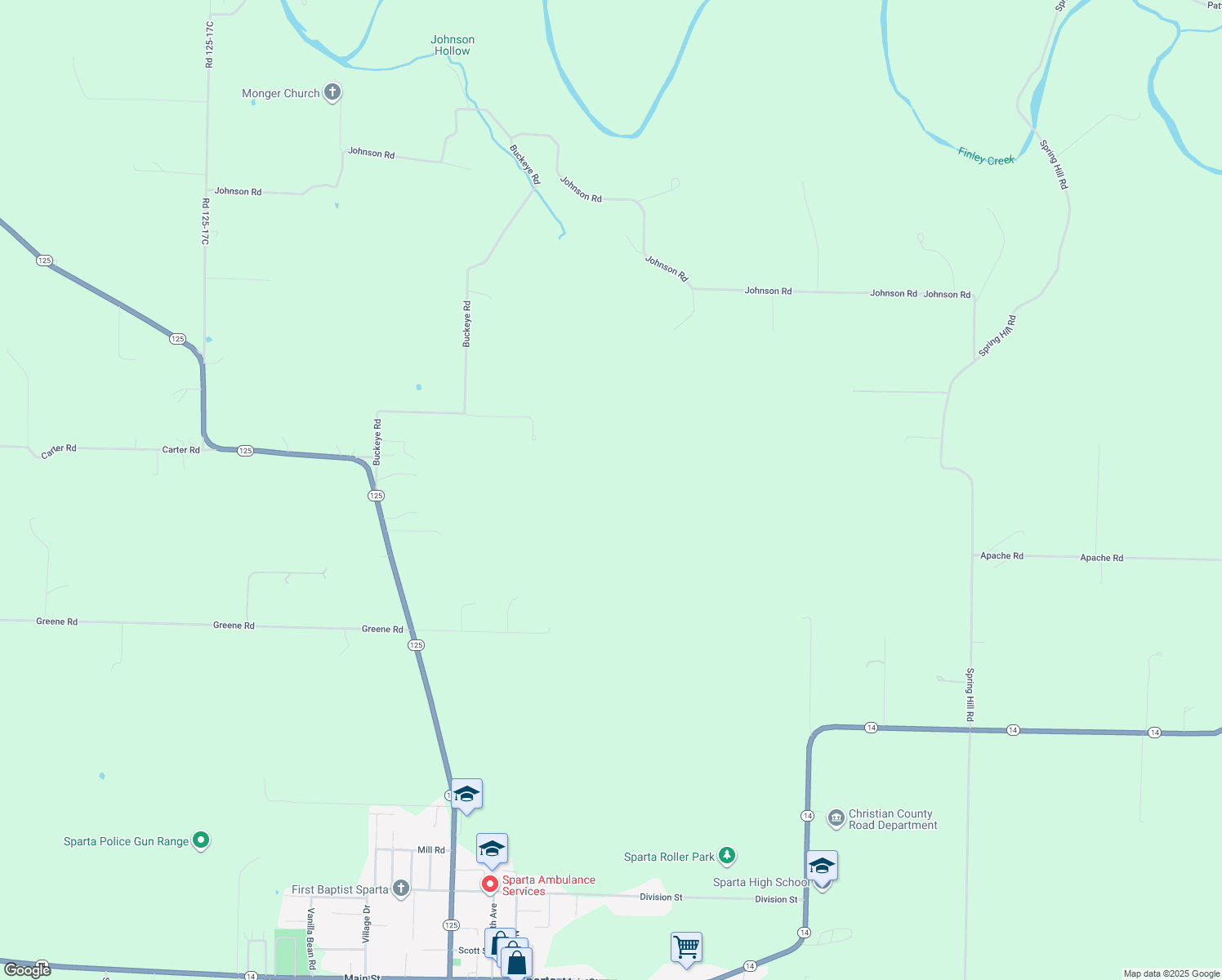 map of restaurants, bars, coffee shops, grocery stores, and more near in Sparta