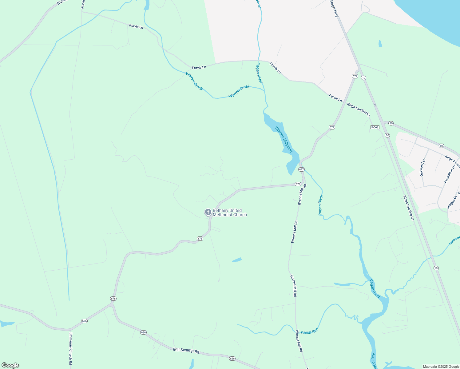 map of restaurants, bars, coffee shops, grocery stores, and more near 14125 Bethany Church Road in Smithfield