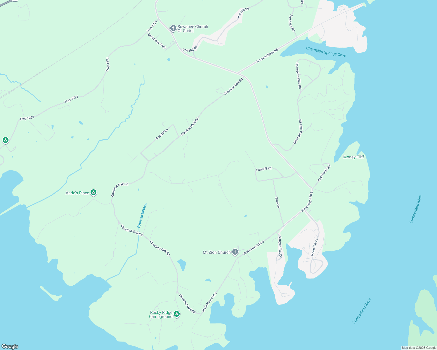 map of restaurants, bars, coffee shops, grocery stores, and more near 175 Wilderness Road in Kuttawa