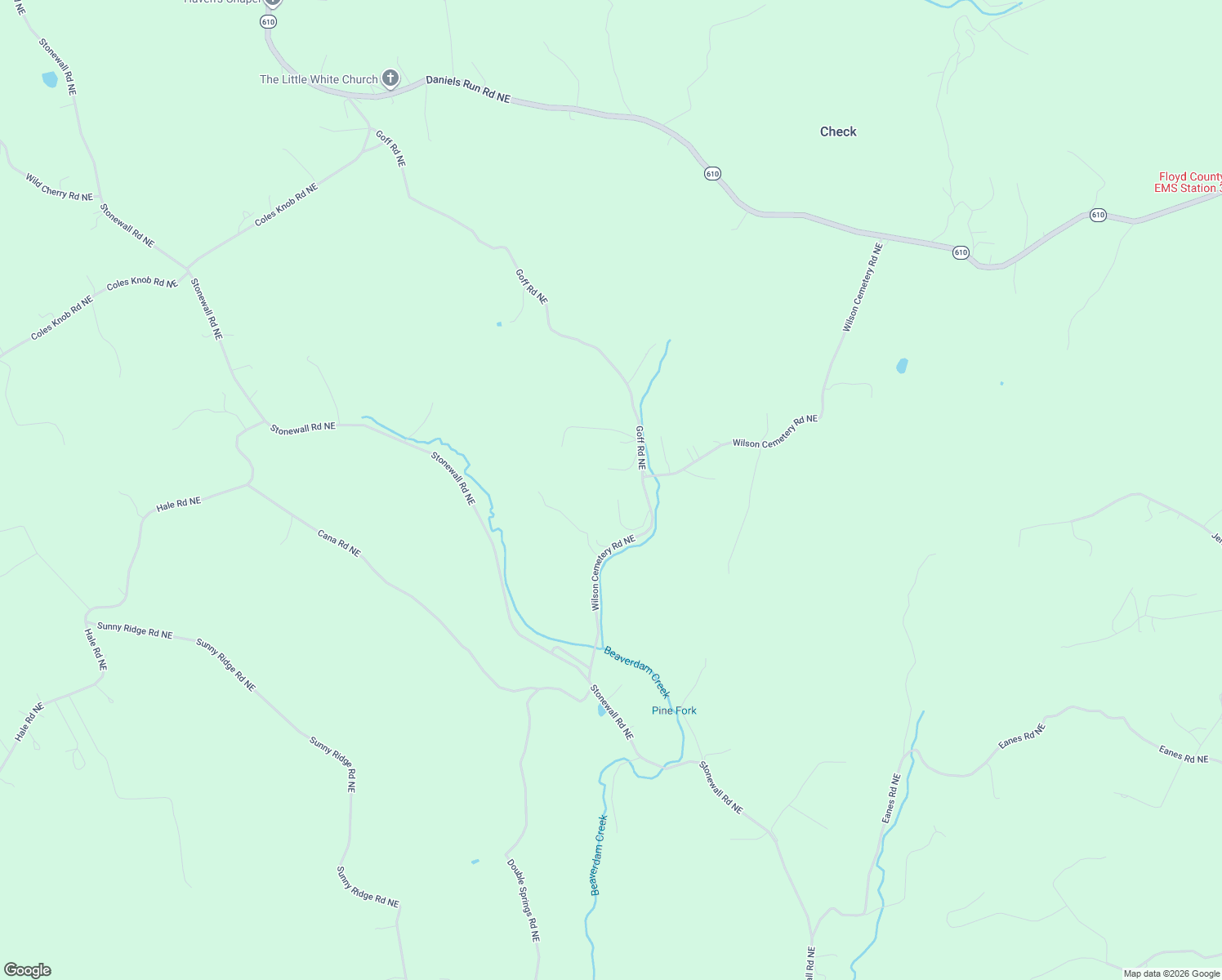 map of restaurants, bars, coffee shops, grocery stores, and more near 213 Smith Farm Road Northeast in Check
