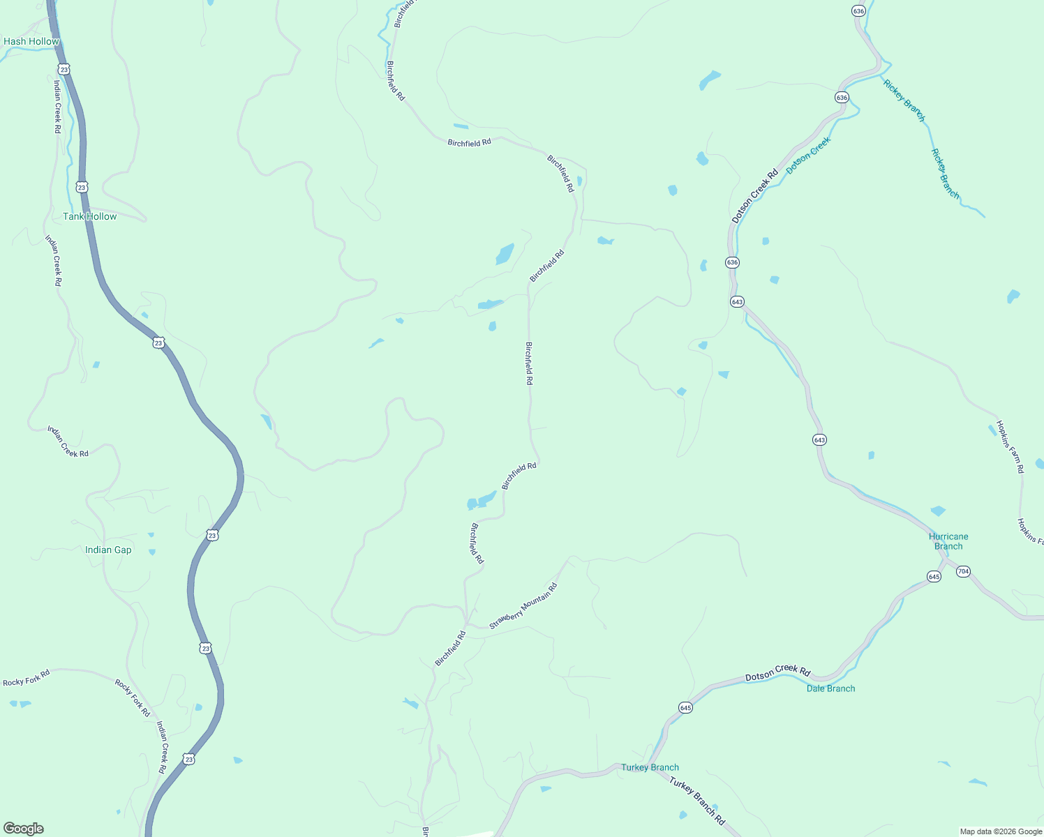 map of restaurants, bars, coffee shops, grocery stores, and more near 7653 Birchfield Road in Wise
