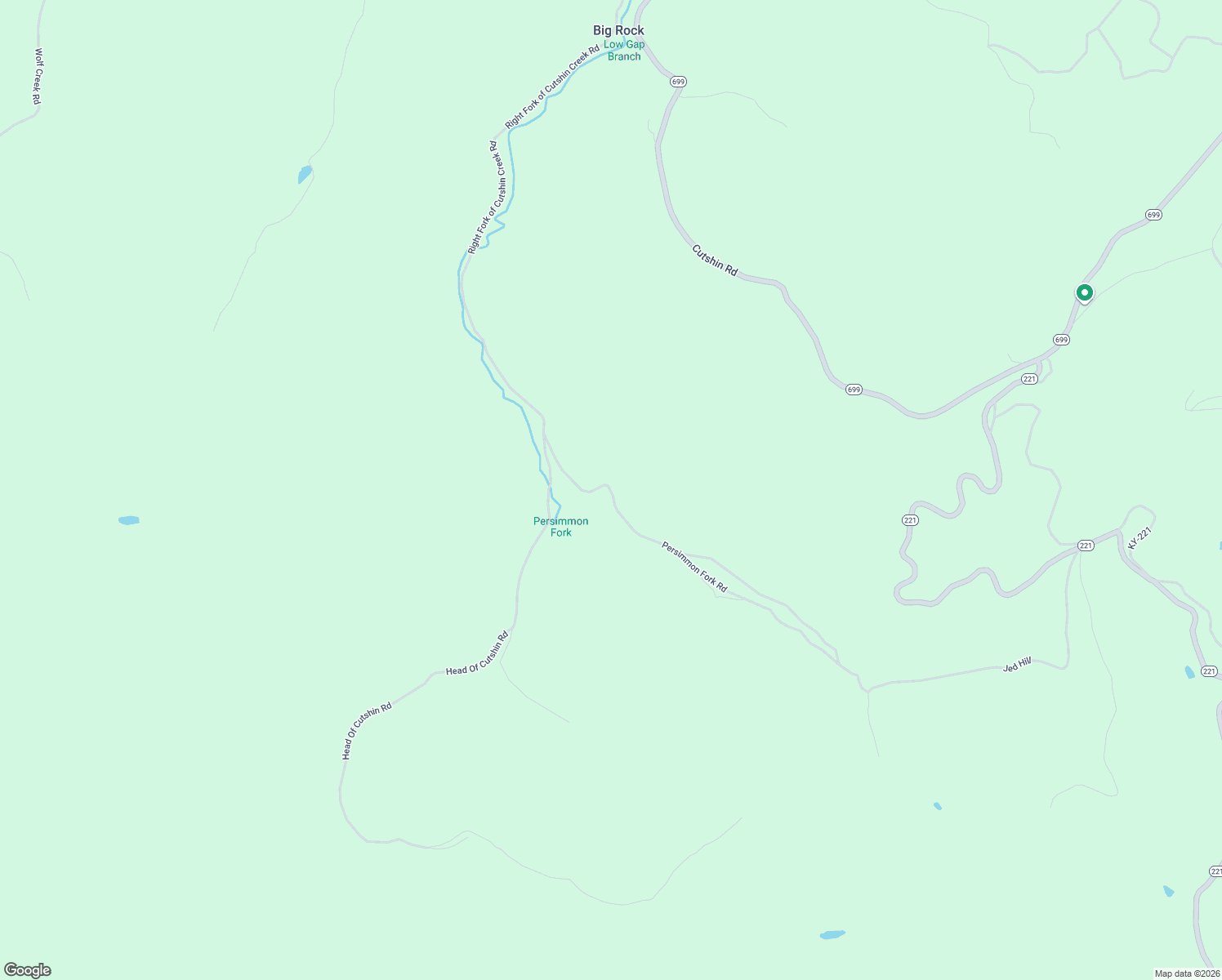 map of restaurants, bars, coffee shops, grocery stores, and more near 345 Persimmon Fork Road in Yeaddiss