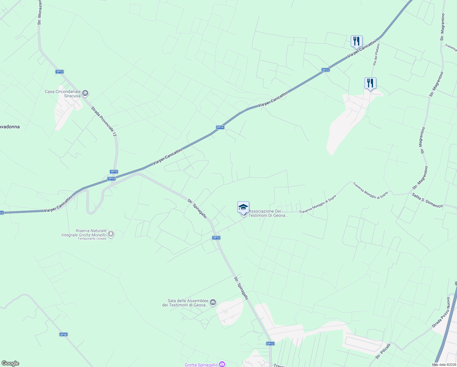 map of restaurants, bars, coffee shops, grocery stores, and more near in Free municipal consortium of Syracuse