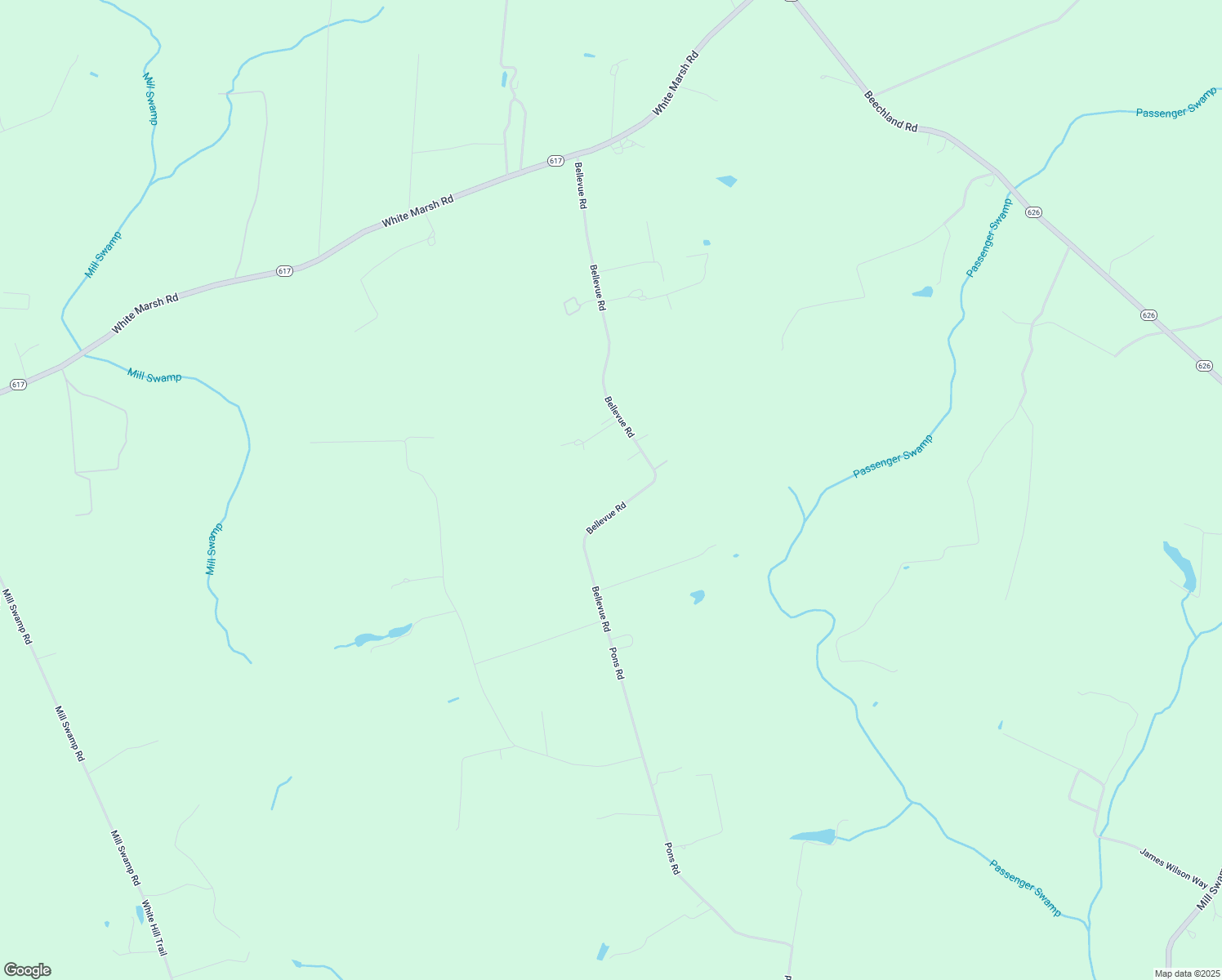 map of restaurants, bars, coffee shops, grocery stores, and more near 1088 Bellevue Rd in Ivor