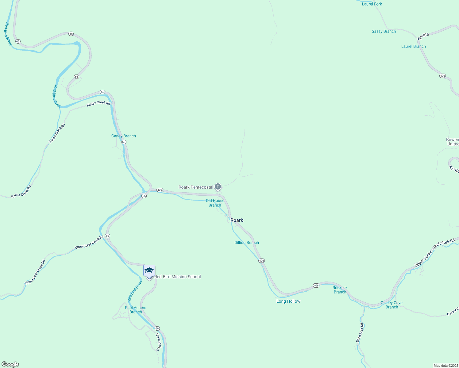 map of restaurants, bars, coffee shops, grocery stores, and more near 12908 Upper Jacks - Birch Fork Road in Roark