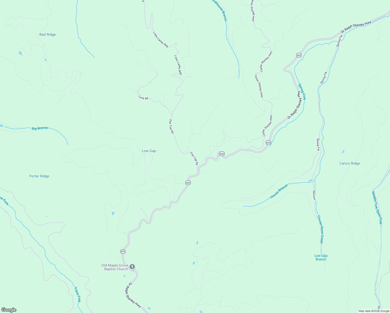 map of restaurants, bars, coffee shops, grocery stores, and more near 224 Williams Lane in Coeburn
