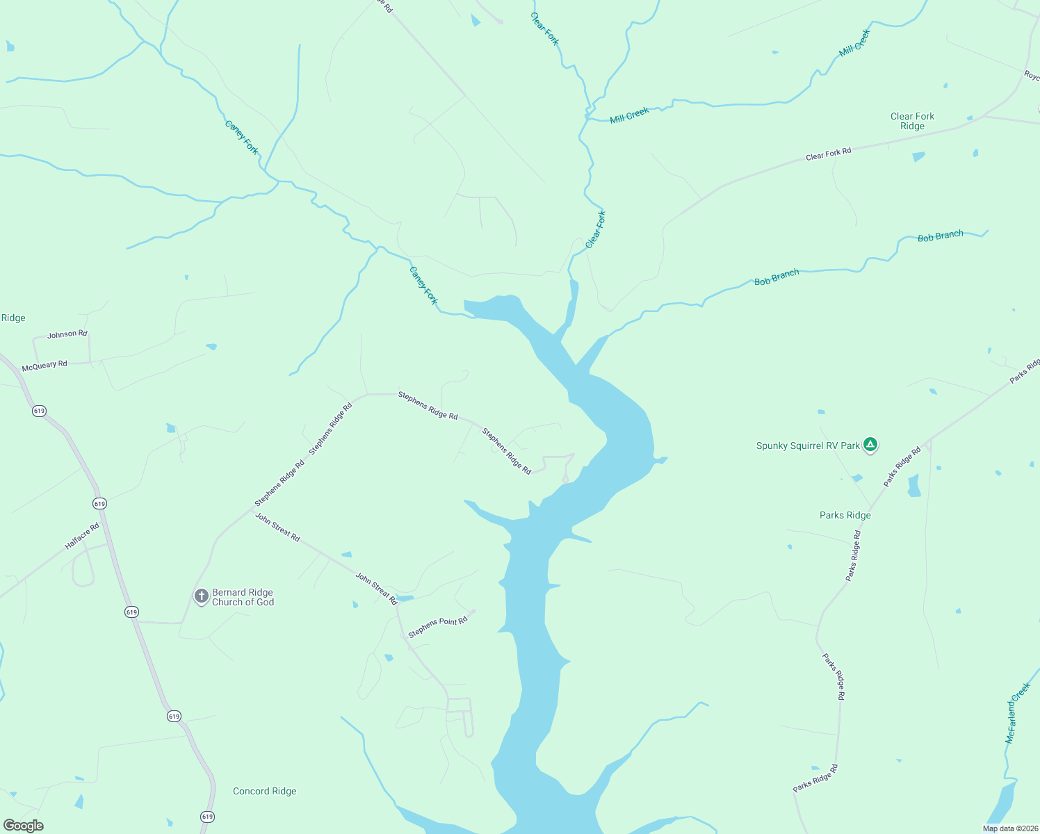 map of restaurants, bars, coffee shops, grocery stores, and more near 15-233 Aarons Lane in Russell Springs